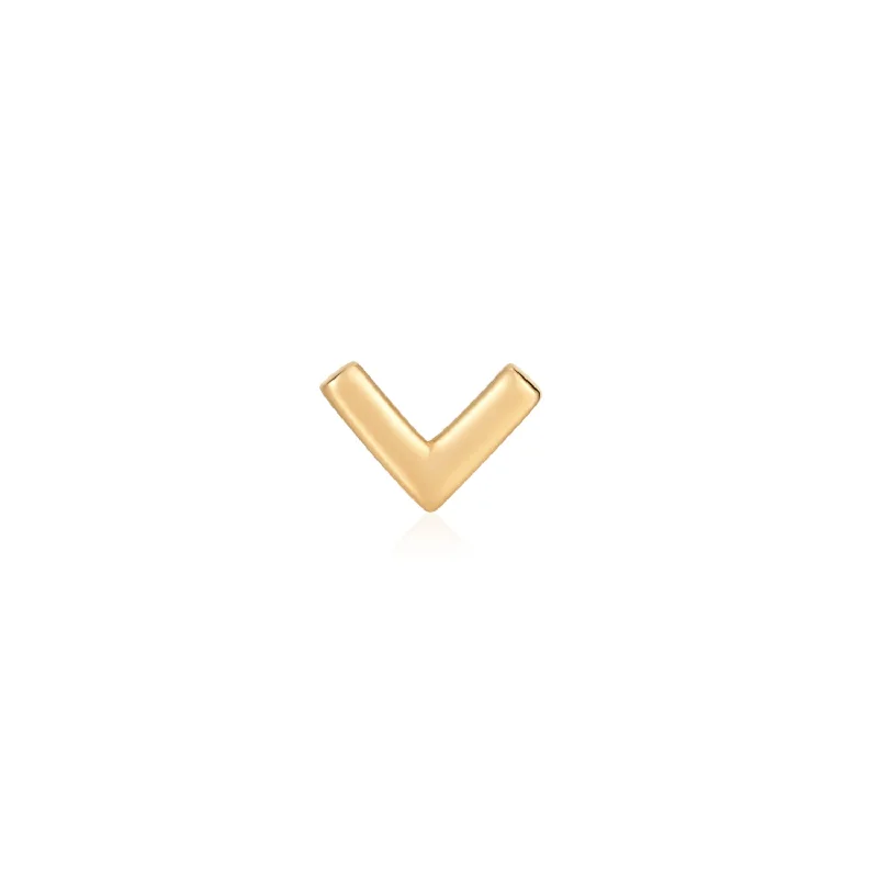 minimalist gold bracelet thin VICTORIA - Flat Back Earring