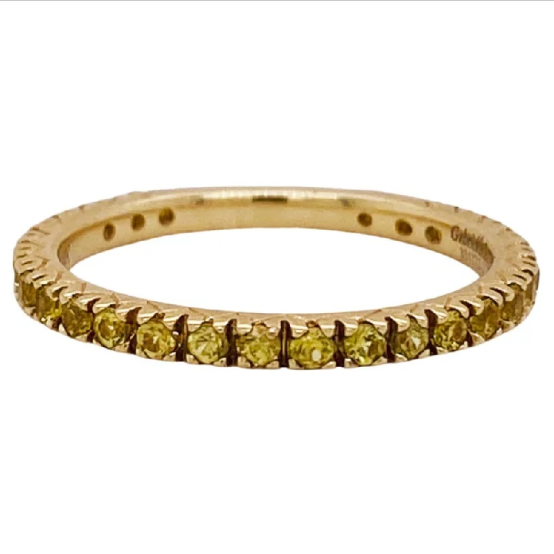 Yellow Sapphire Stackable Band