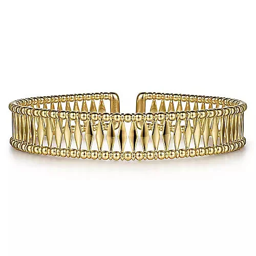 custom zodiac sign ring 14K Yellow Gold Bujukan Cuff Bracelet