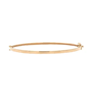thin gold wire earrings 2.50mm Bangle 14ky