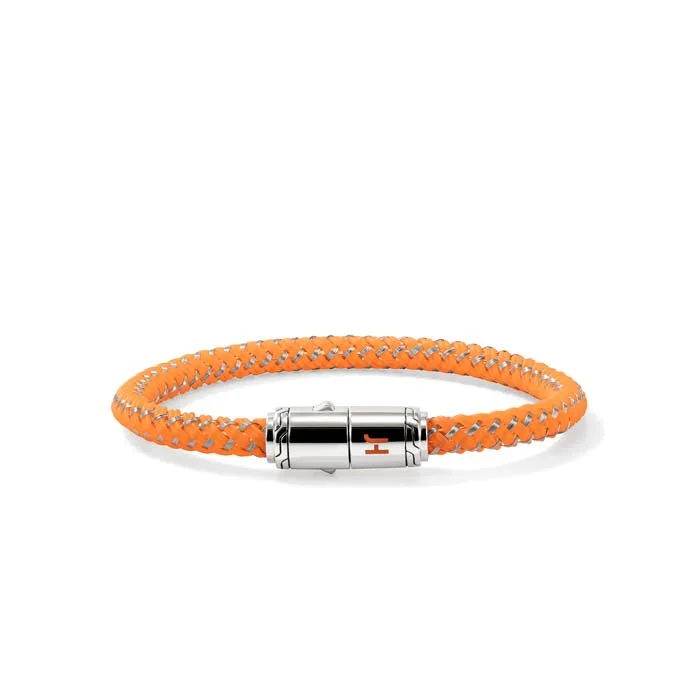 silver infinity symbol bracelet John Hardy 6MM Orange Rubber and Stainless Steel Cord Bracelet with Sterling Silver Pusher Clasp silver infinity symbol bracelet John Hardy 6MM Orange Rubber and Stainless Steel Cord Bracelet with Sterling Silver Pusher Clasp