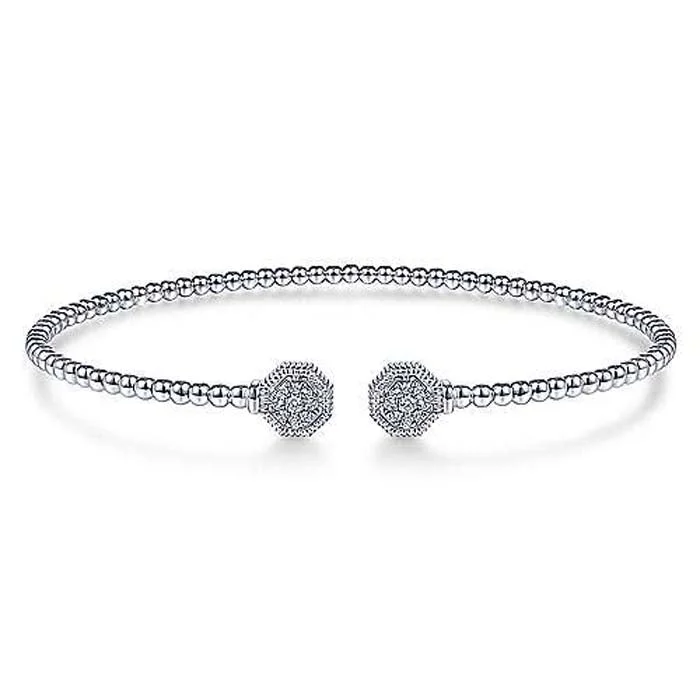 Gabriel & Co. Bujukan Diamond Split Cuff in 14K White Gold