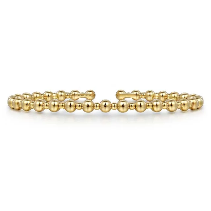 Gabriel & Co. Bujukan Open Bangle Bracelet in 14K Yellow Gold