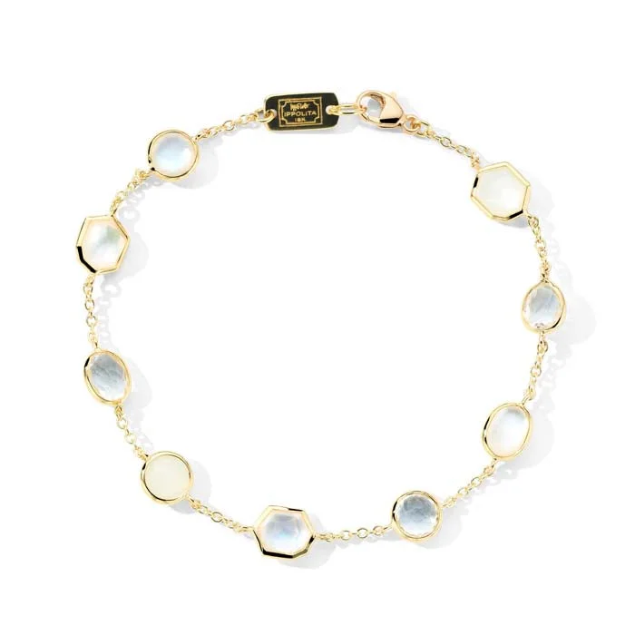 chunky boho turquoise ring Ippolita Rock Candy "Flirt" 9-Stone Bracelet in 18K Yellow Gold chunky boho turquoise ring Ippolita Rock Candy "Flirt" 9-Stone Bracelet in 18K Yellow Gold