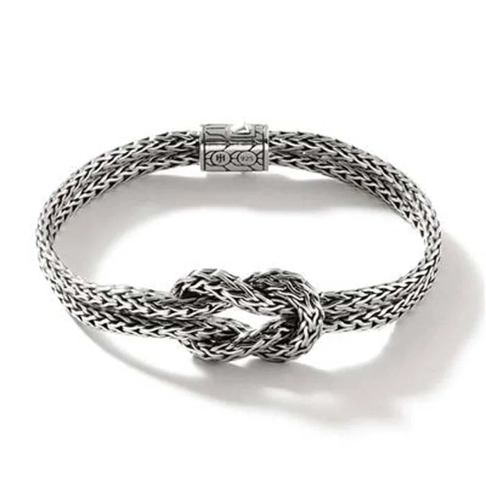 bold gothic vampire ring John Hardy Manah Slim Classic Chain Love Knot Bracelet in Sterling Silver