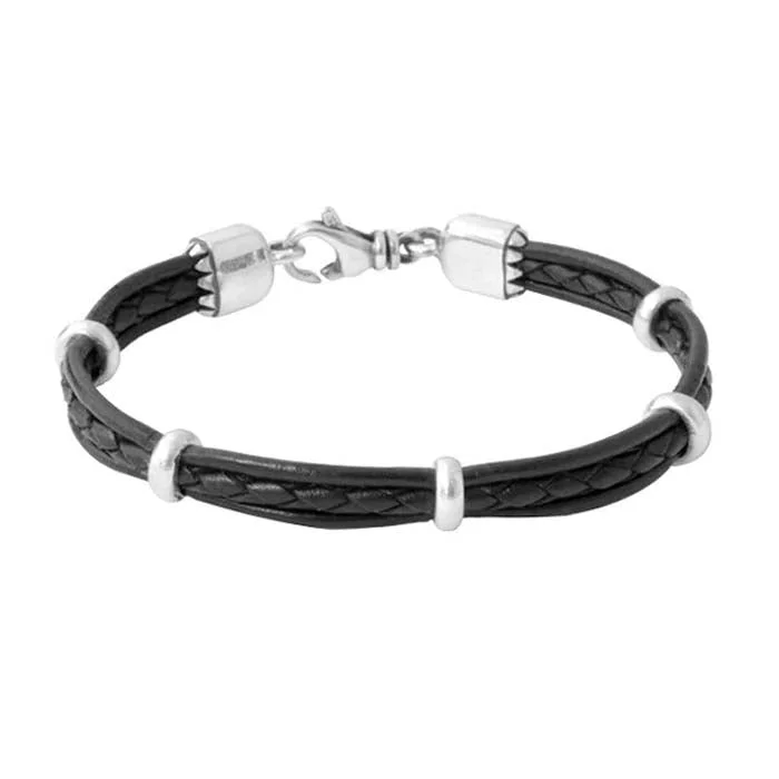 hammered silver pendant necklace King Baby Multi- Stranded Leather Bracelet With Silver Rondelle Beads in Sterling Silver hammered silver pendant necklace King Baby Multi- Stranded Leather Bracelet With Silver Rondelle Beads in Sterling Silver