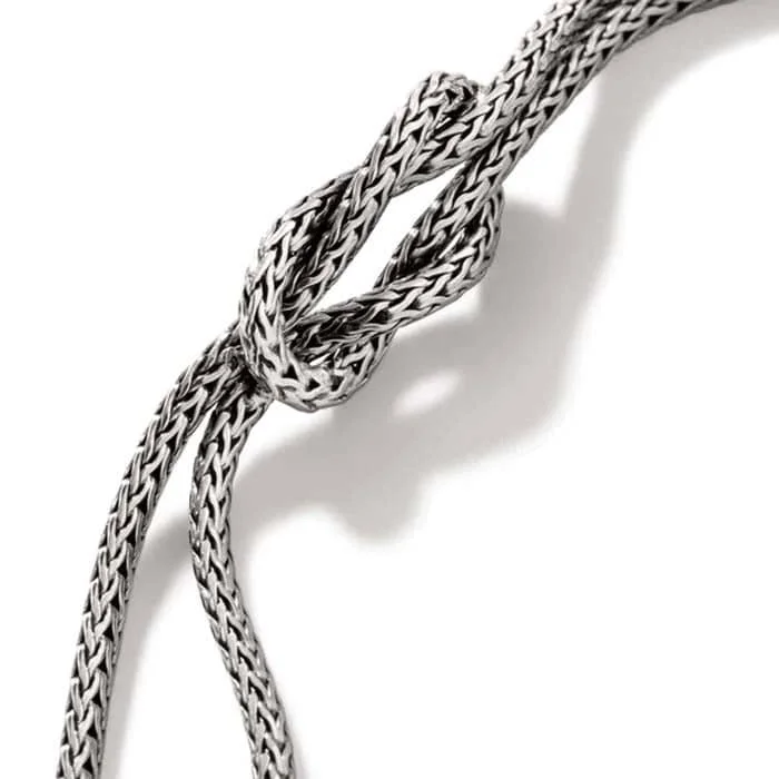 celestial meteor shower earrings John Hardy Manah Classic Chain Love Knot Bracelet in Sterling Silver