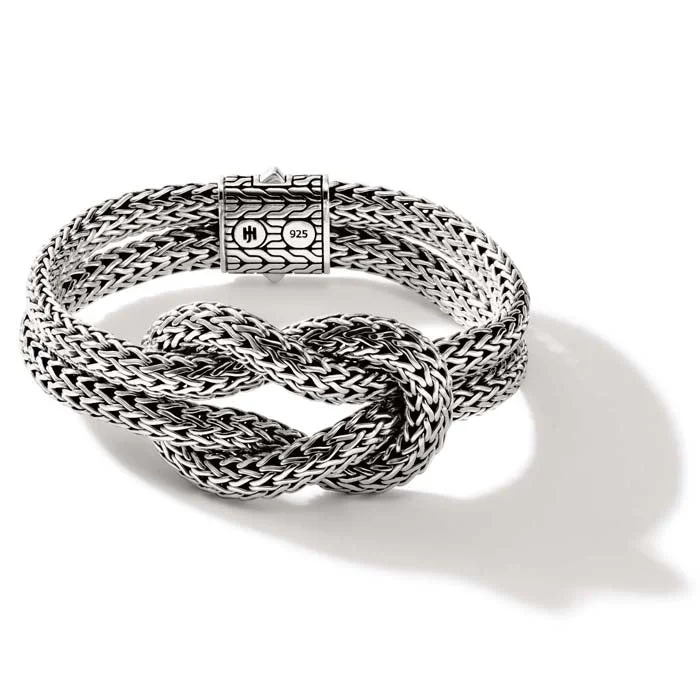 raw crystal cuff bracelet John Hardy Love Knot Bracelet in Sterling Silver