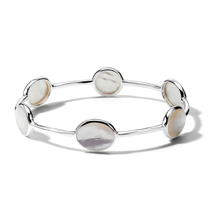 handcrafted gemstone drop earrings Ippolita Rock Candy Mother of Pearl 6-Stone Bangle Bracelet in Sterling Silver handcrafted gemstone drop earrings Ippolita Rock Candy Mother of Pearl 6-Stone Bangle Bracelet in Sterling Silver