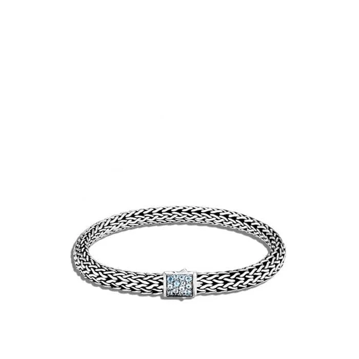 freshwater pearl drop earrings John Hardy Classic Chain Collection Sterling Silver Reversible Swiss Blue Topaz and Black Sapphire Small Bracelet freshwater pearl drop earrings John Hardy Classic Chain Collection Sterling Silver Reversible Swiss Blue Topaz and Black Sapphire Small Bracelet