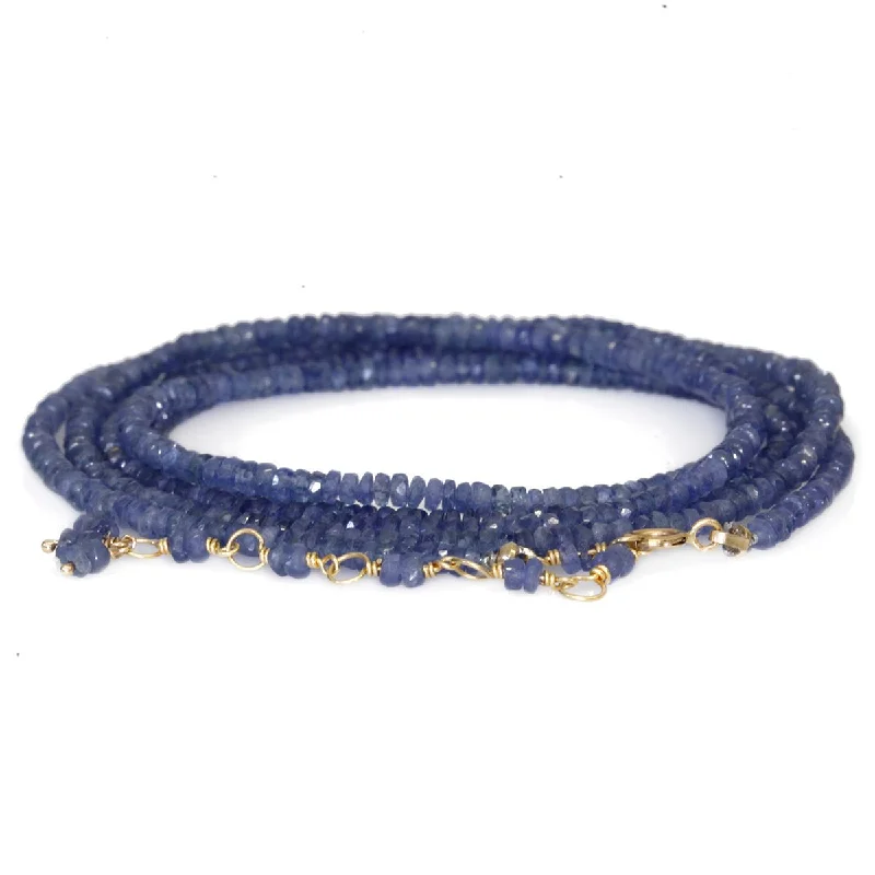 vintage sapphire engagement ring Sapphire Beaded Wrap Bracelet