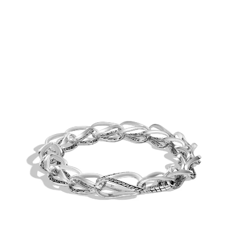 unique wooden bead necklace Asli Classic Chain Link Silver Link Bracelet