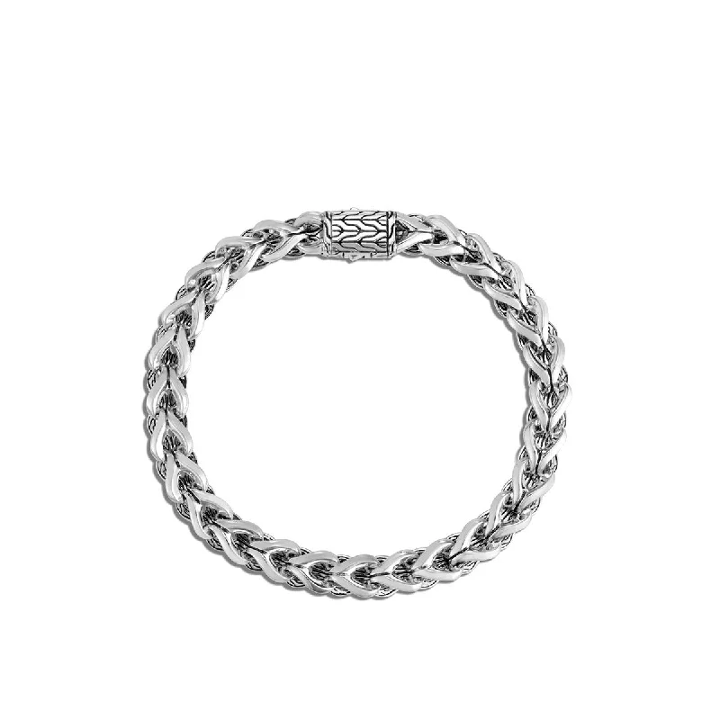 unique diamond eternity band Asli Classic Chain Link Silver Link Bracelet