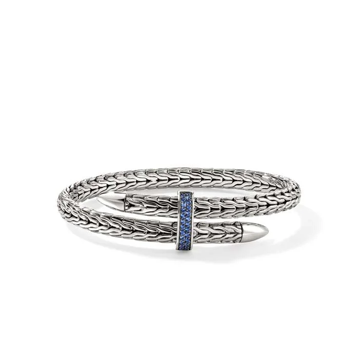 handcrafted beaded bracelet boho John Hardy Blue Sapphire Spear Flex Cuff Bracelet in Sterling Silver, Size Small handcrafted beaded bracelet boho John Hardy Blue Sapphire Spear Flex Cuff Bracelet in Sterling Silver, Size Small