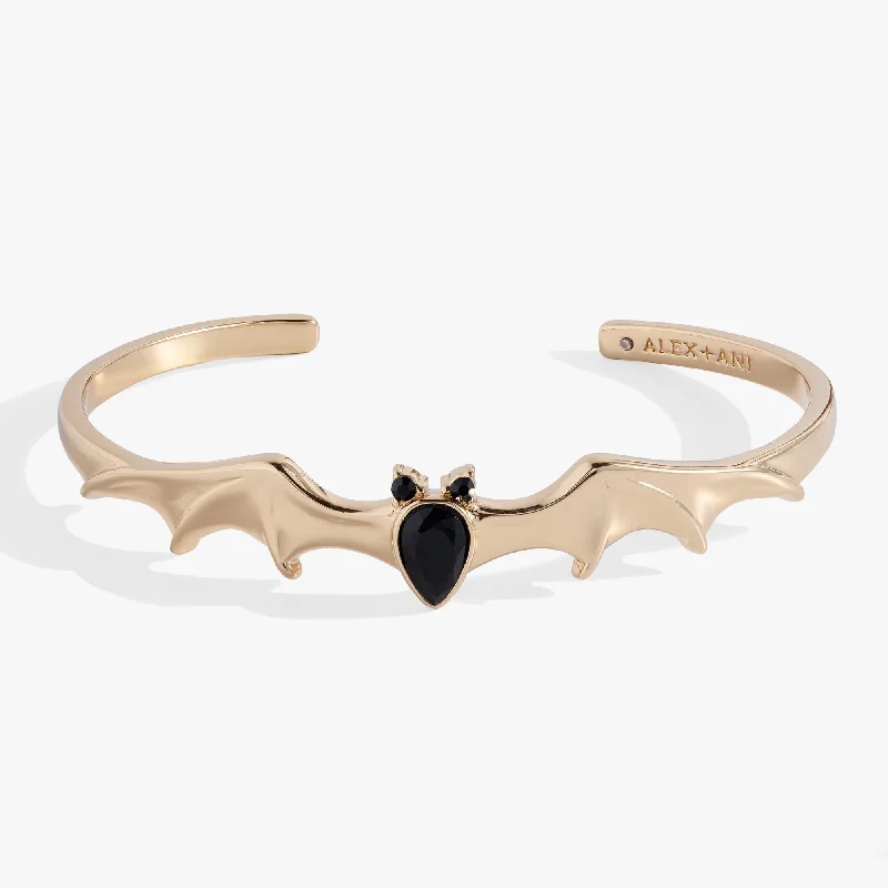 personalized couples necklace gold Crystal Bat Cuff