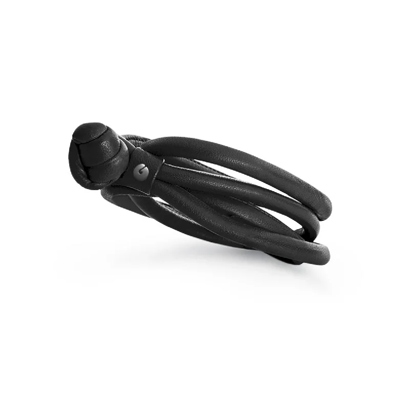 handmade macrame bracelet for men Black Leather Bracelet