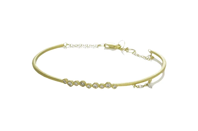 handcrafted sterling silver necklace Bracelet/Diamond