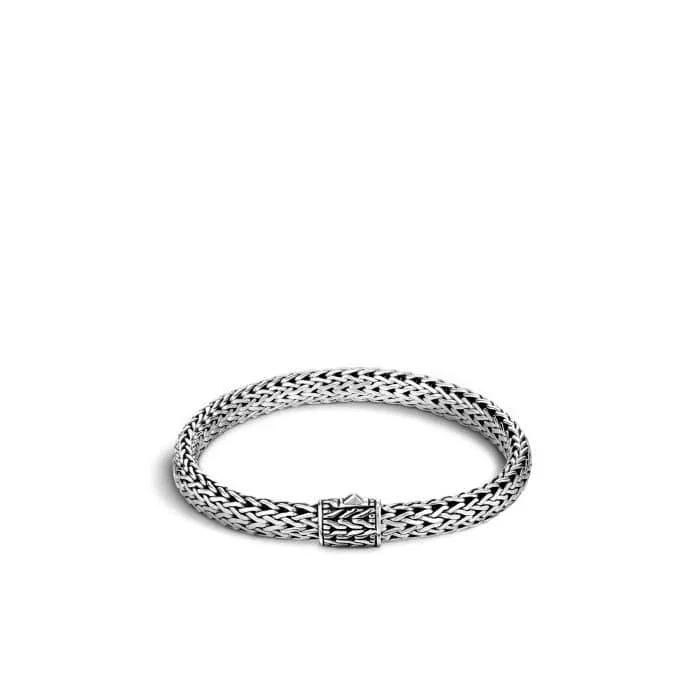 silver anklet with charms John Hardy Classic Chain Silver Small Bracelet