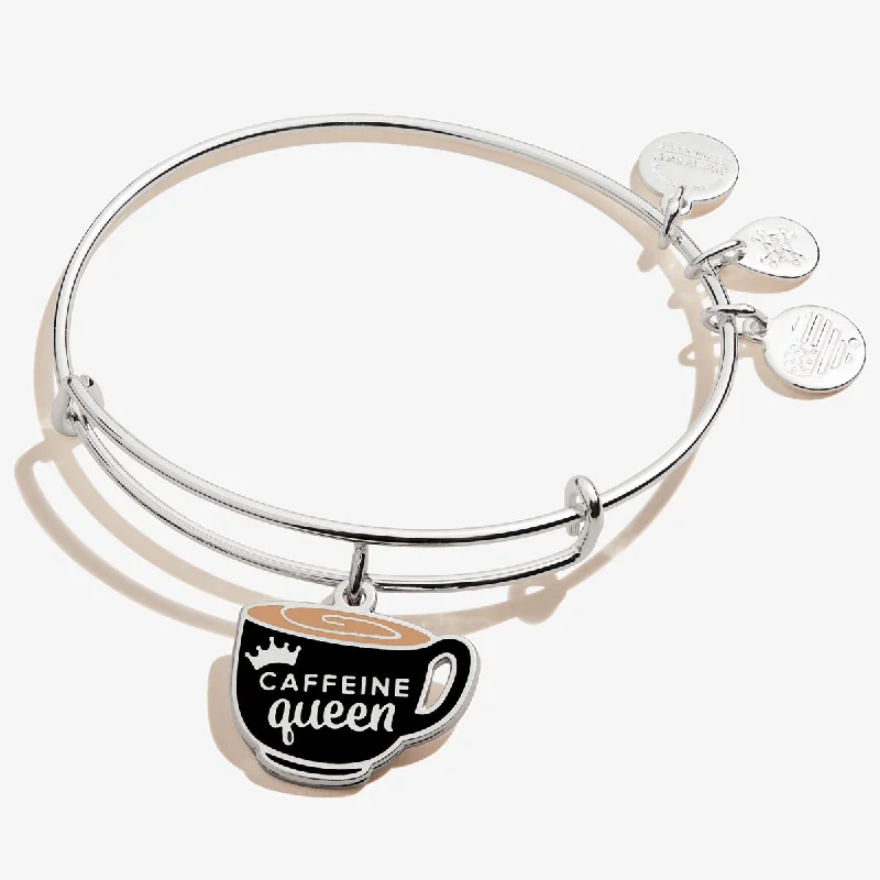 'Caffeine Queen' Coffee Mug Charm Bangle