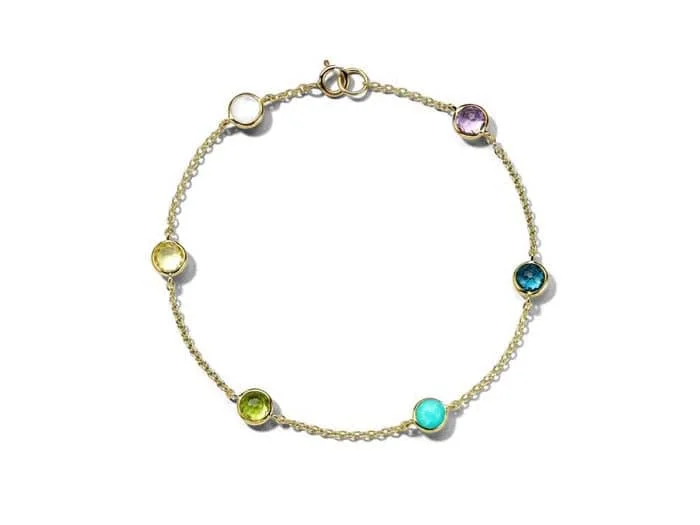 Ippolita "Lollipop" Collection 6-Stone Confetti Bracelet in 18K Yellow Gold