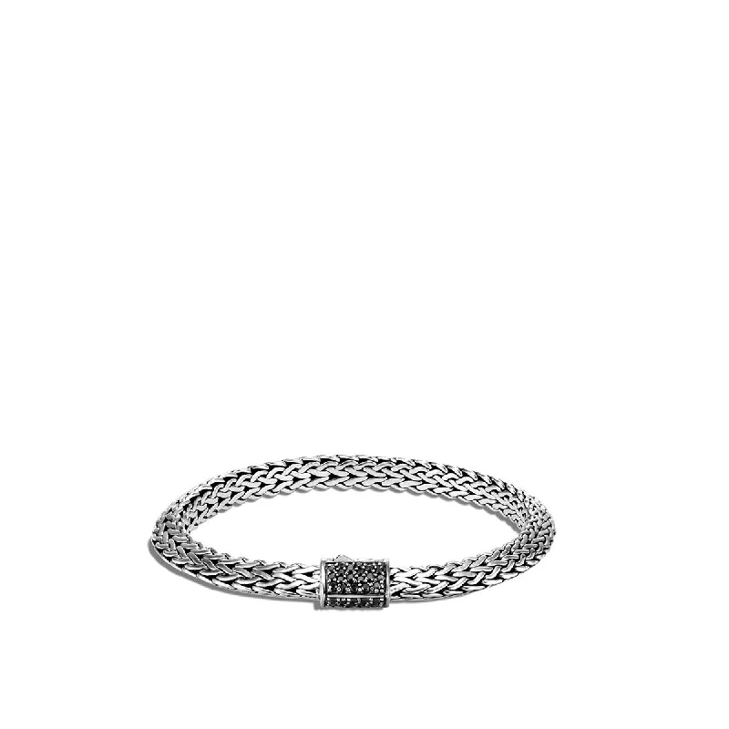 boho beaded statement necklace Classic Chain Silver Tiga Chain Bracelet with Black Sapphire boho beaded statement necklace Classic Chain Silver Tiga Chain Bracelet with Black Sapphire