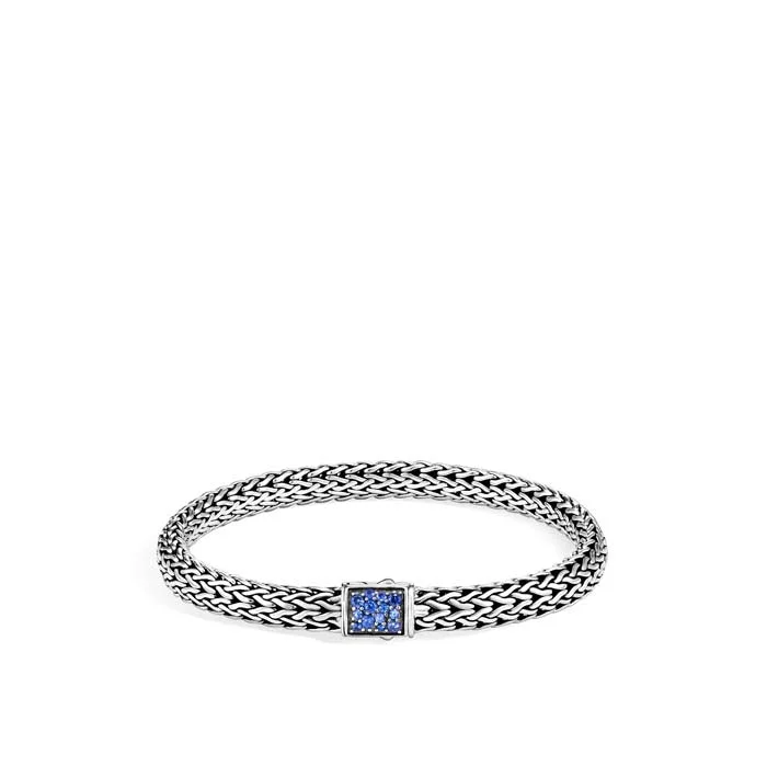 personalized couple’s bracelet engraved John Hardy Classic Chain Collection Sterling Silver Reversible Blue Sapphire and Black Sapphire Small Bracelet personalized couple’s bracelet engraved John Hardy Classic Chain Collection Sterling Silver Reversible Blue Sapphire and Black Sapphire Small Bracelet