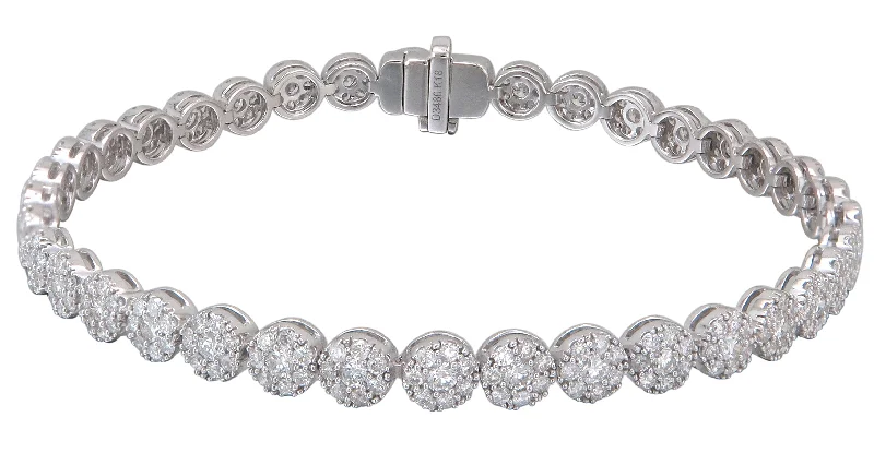 Diamond 3.58ct tw Statement Tennis Bracelet