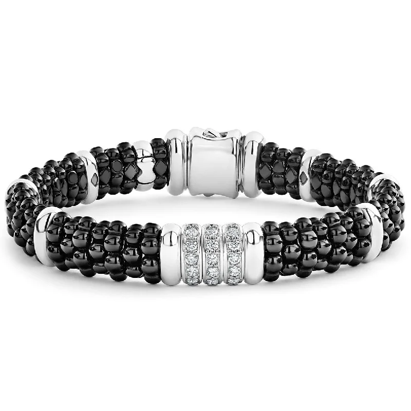 elegant pearl bridal set Diamond Caviar Bracelet