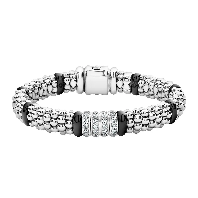 dainty sapphire gemstone bracelet Diamond Caviar Bracelet