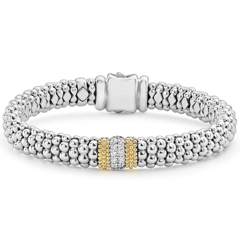 modern geometric gold ring Diamond Caviar Bracelet