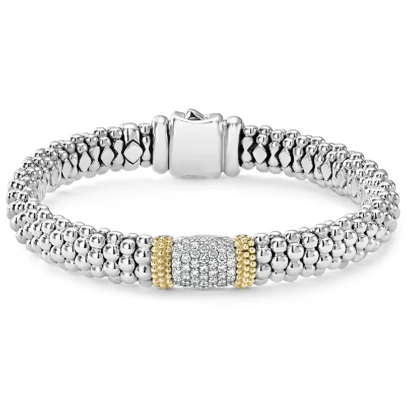 oval blue sapphire ring Diamond Caviar Bracelet