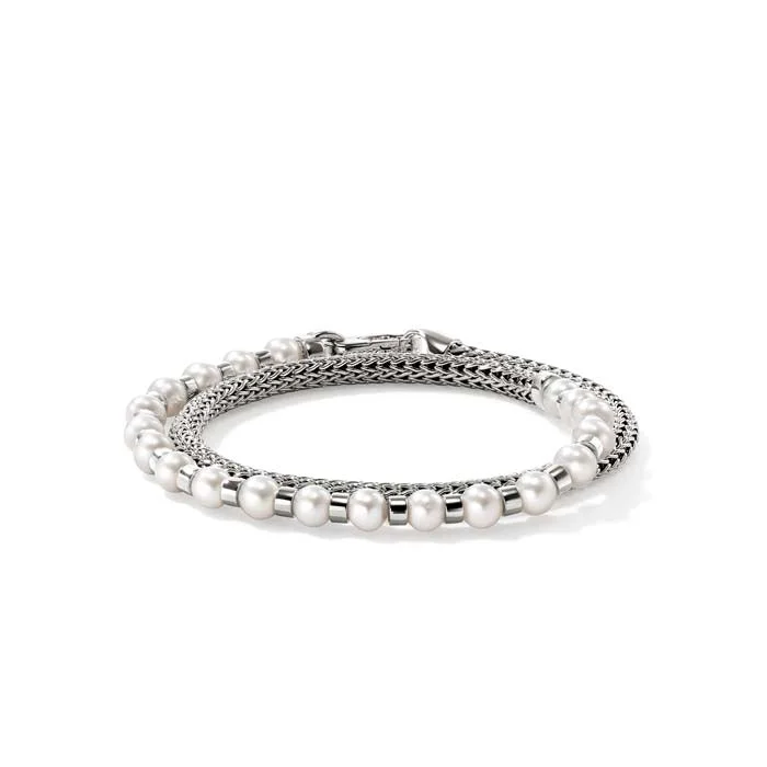 rose gold feather earrings John Hardy "JH Essential" Pearl Wrap Bracelet in Sterling Silver rose gold feather earrings John Hardy "JH Essential" Pearl Wrap Bracelet in Sterling Silver