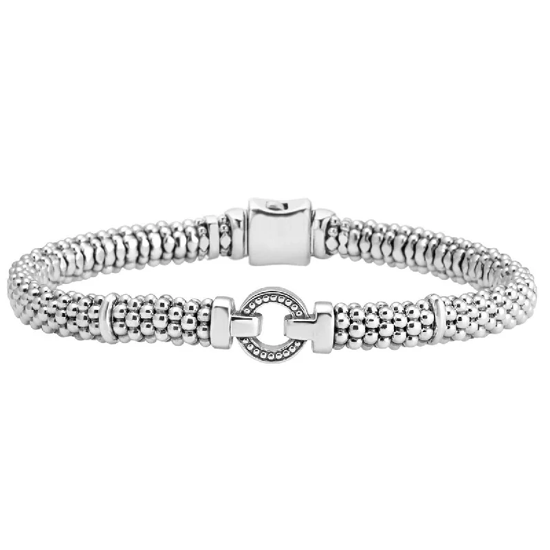 rose gold snake chain bracelet Enso Beaded Bracelet