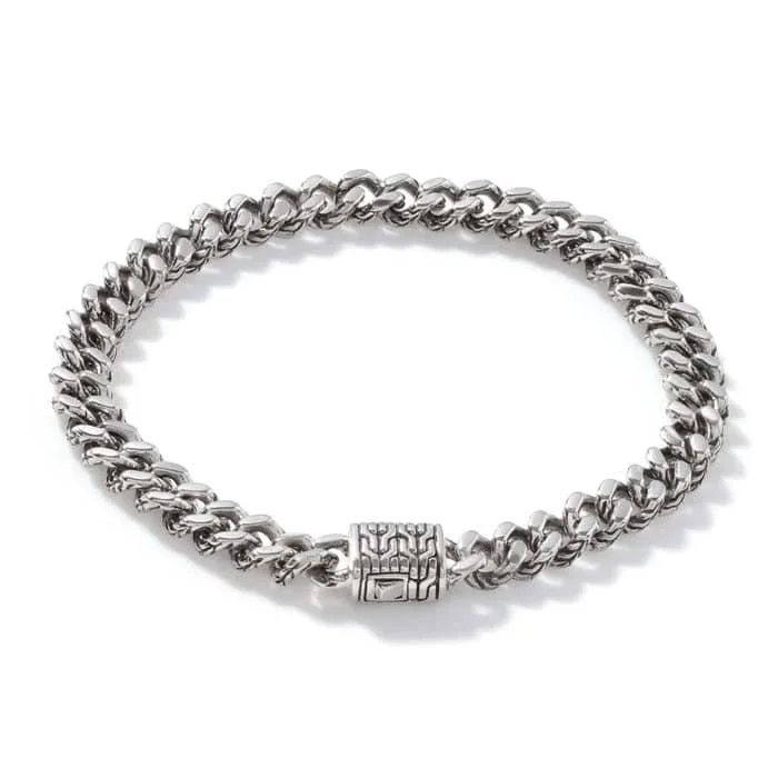 celestial orbit ring set John Hardy Men's 7MM Curb Link Classic Chain Bracelet in Sterling Silver
