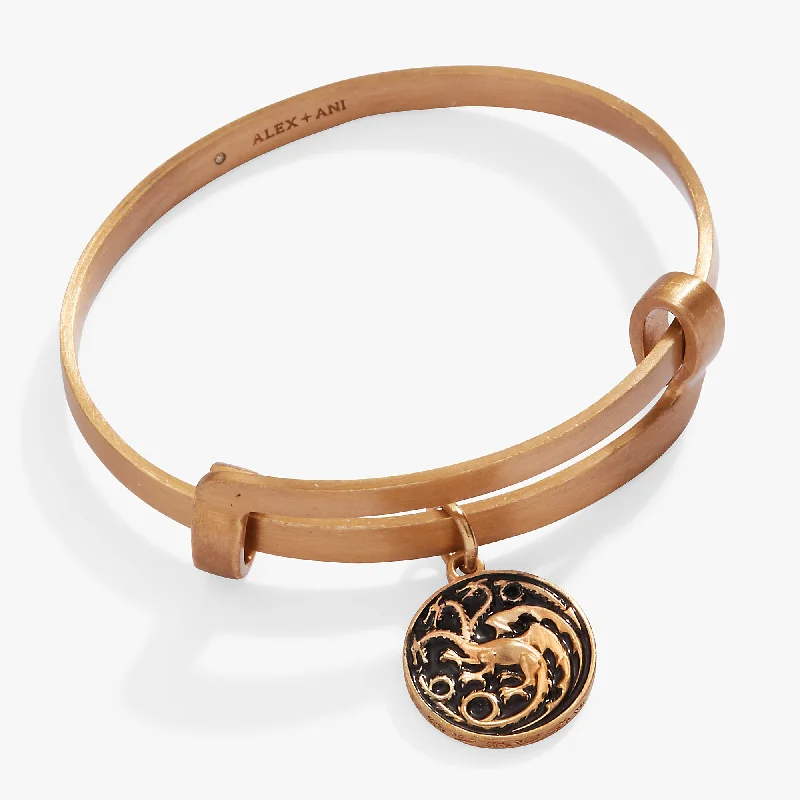 titanium black matte ring HOUSE OF THE DRAGON™ Targaryen Charm Bracelet