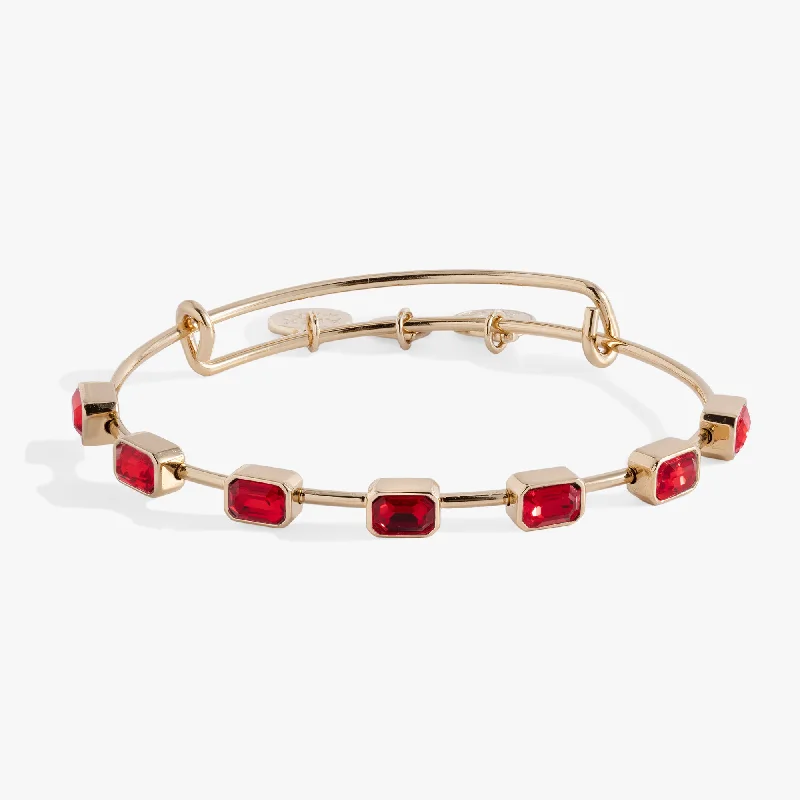 celestial star cluster earrings July Birthstone Emerald Cut Bangle