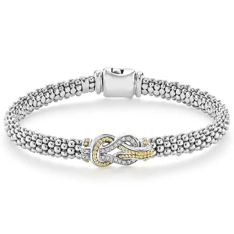 geometric diamond earrings gold Knot Caviar Bracelet