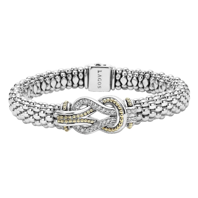 vintage floral engagement ring Knot Caviar Bracelet