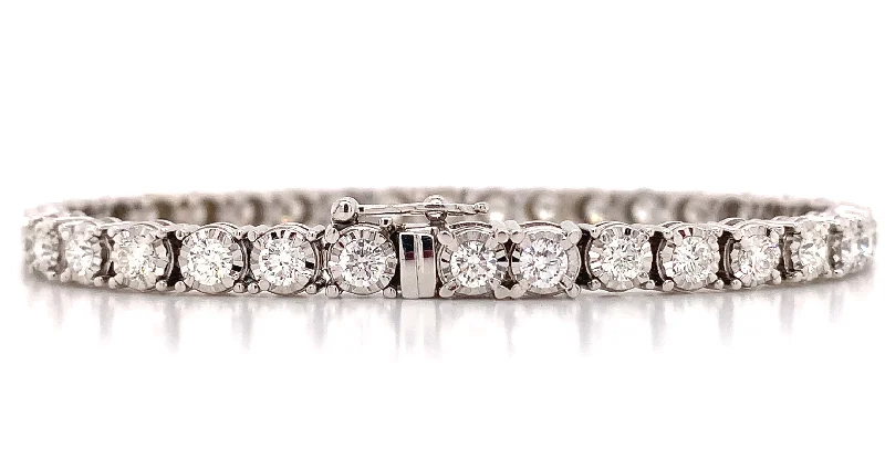 Ladies Diamond Miracle Set 3.50ctw Tennis Bracelet