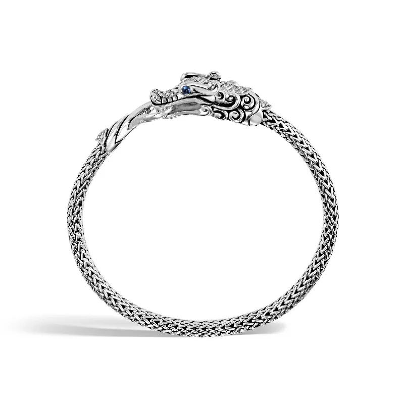 unique diamond stud earrings Legends Naga Silver Diamond Pave Bracelet with Blue Sapphire Eyes unique diamond stud earrings Legends Naga Silver Diamond Pave Bracelet with Blue Sapphire Eyes