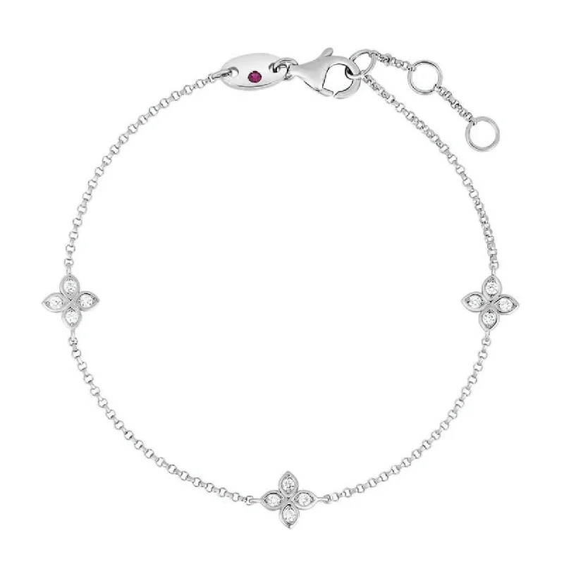 Love by the Yard Three Station Diamond Bracelet