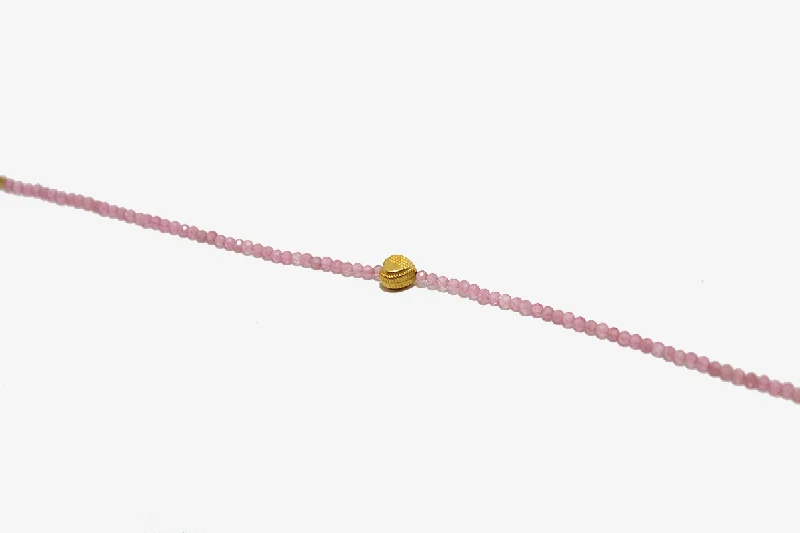 silver moon and star pendant Margaret Solow 18k Pink Tourmaline Beaded Bracelet