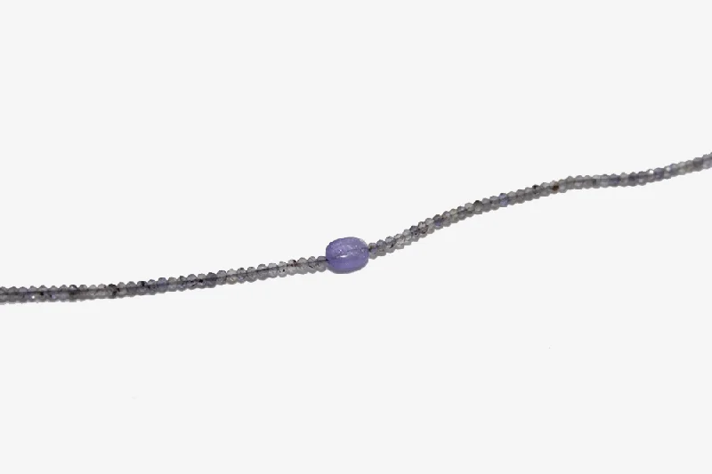 dainty sapphire gemstone bracelet Margaret Solow Beaded Gemstone Bracelet