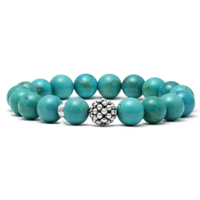 bohemian gemstone choker Maya Turquoise Bead Bracelet