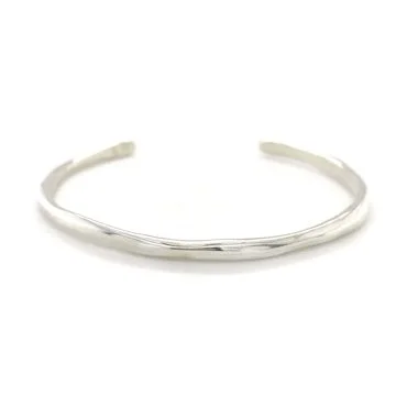 dainty butterfly pendant necklace Narrow Sterling Silver Melt Cuff