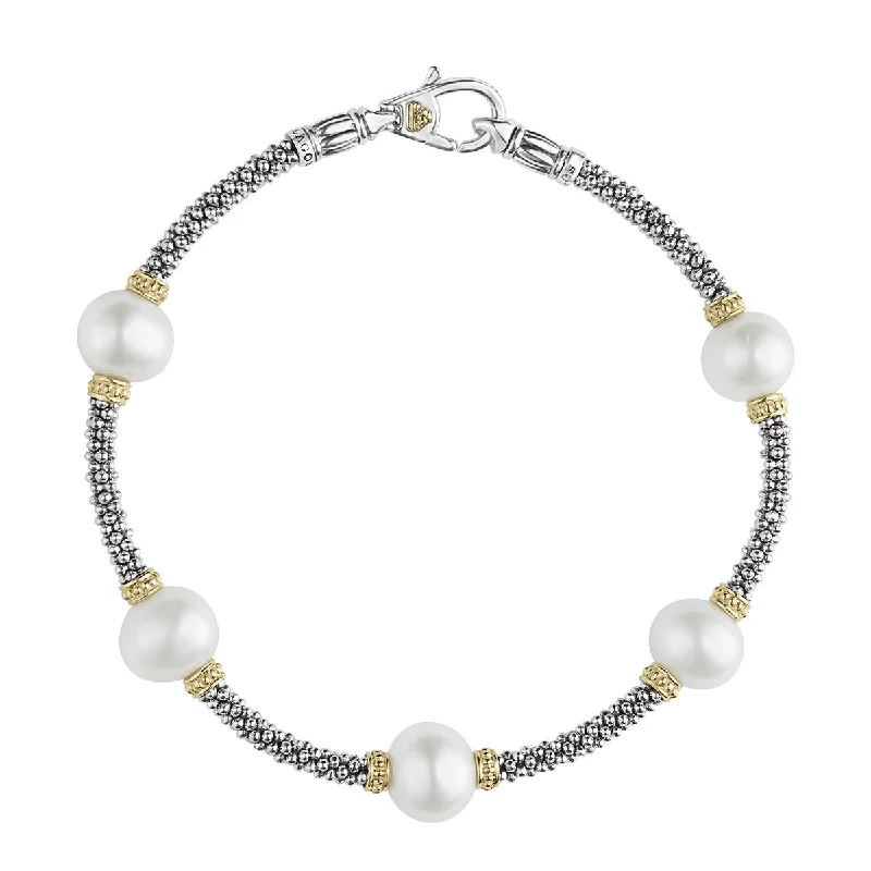 simple gold bar stud earrings Pearl Caviar Bracelet