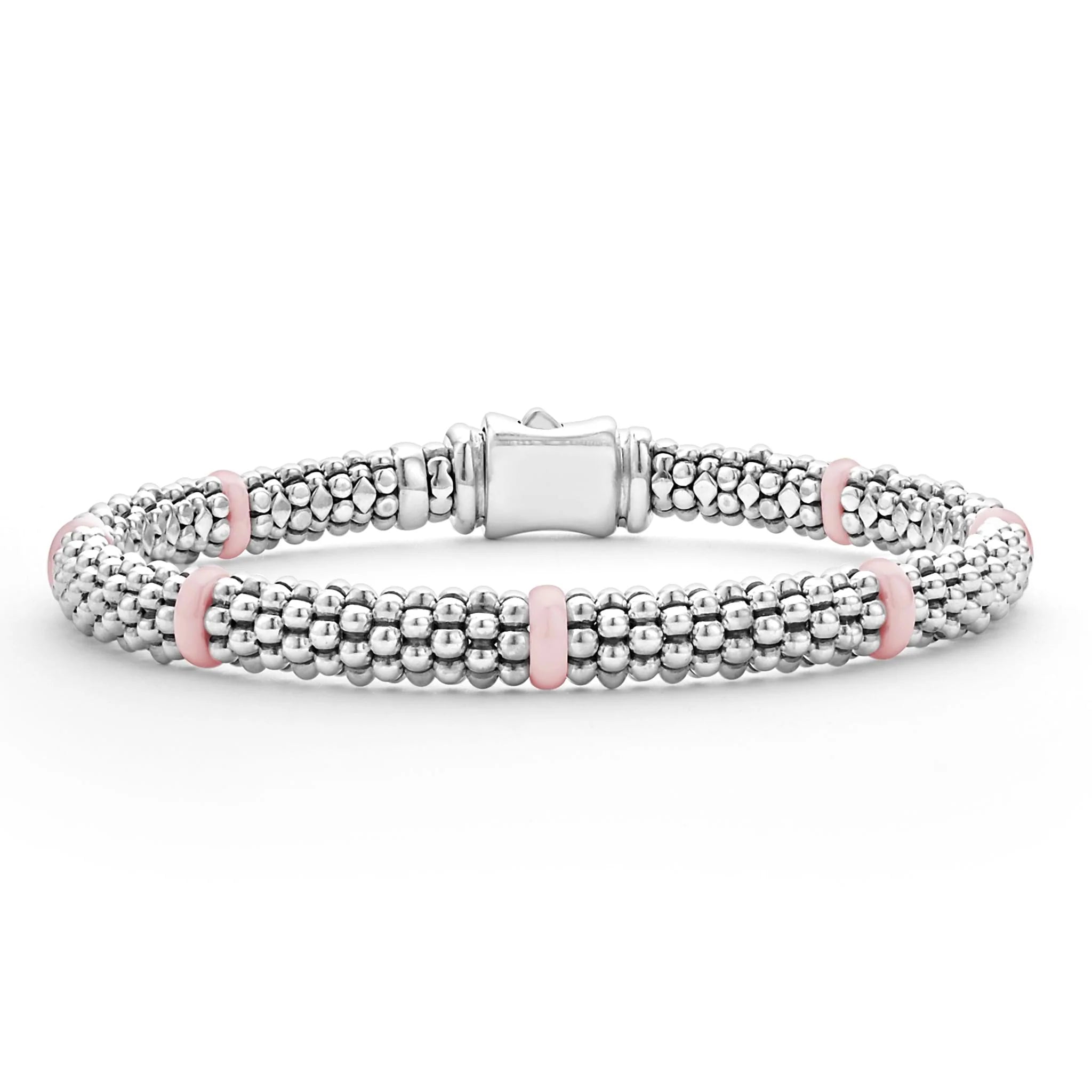 Pink Caviar Ceramic Station Caviar Bracelet