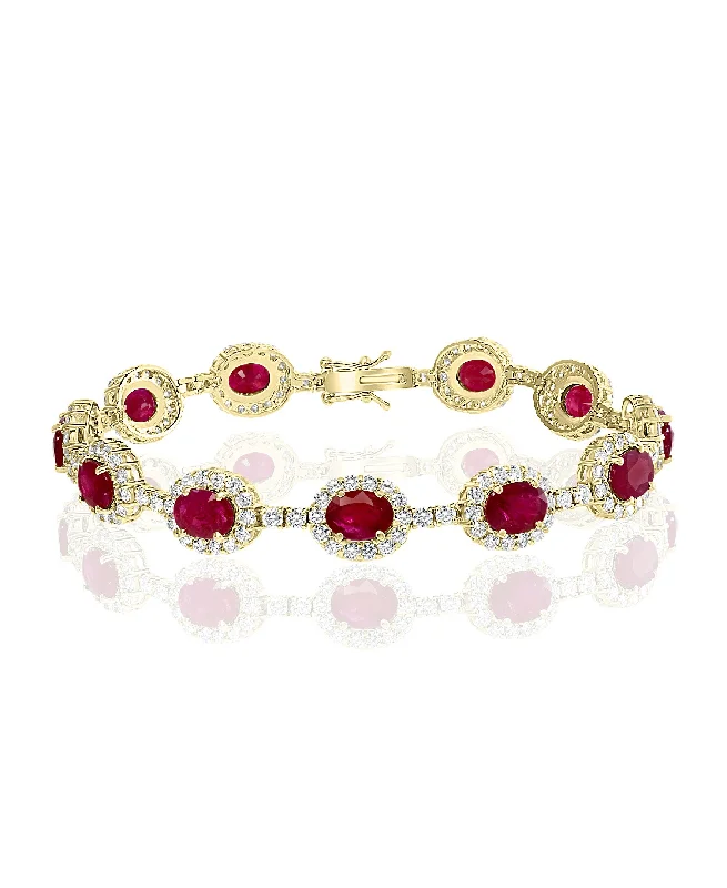 RUBY AND DIAMOND BRACELET