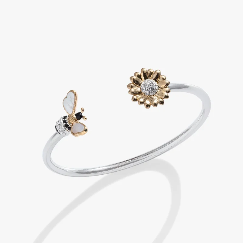 classic gemstone stud earrings Sunflower & Bee Flex Cuff