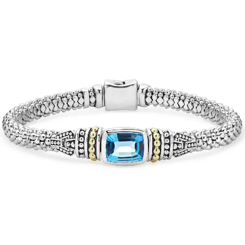 vintage diamond drop necklace Swiss Blue Topaz Caviar Bracelet